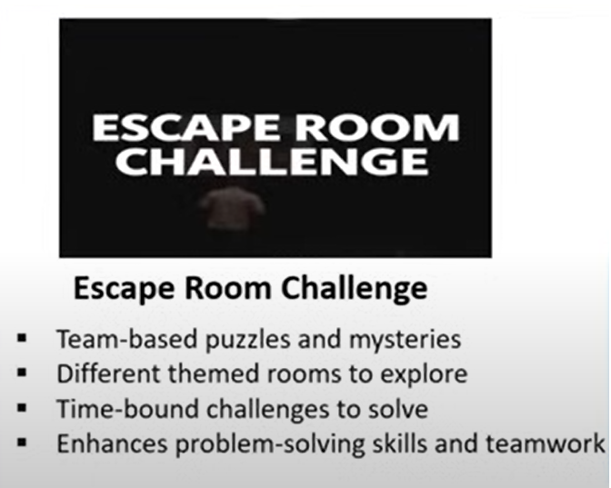 Escape room callenge